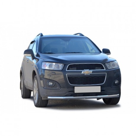 Защита переднего бампера «Труба» (d63,5) для Chevrolet Captiva (2011-2013)(Окрашенное) купить недорого с доставкой в Георгиевск