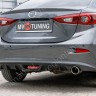 Диффузор заднего бампера var №2 (с килями) для Mazda 3 (2013-н.в.) купить недорого с доставкой в Георгиевск